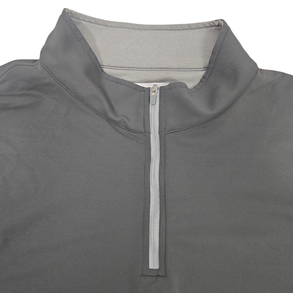 Peter Millar Crown Sport Galway Performance Quarter Zip Vest Gray Mens XXL Golf - Picture 3 of 12